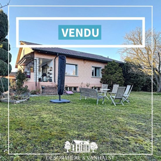 Succès 2022: maison vendue à Plan-les-Ouates par l'agence immobilière Désormière & Vanhalst