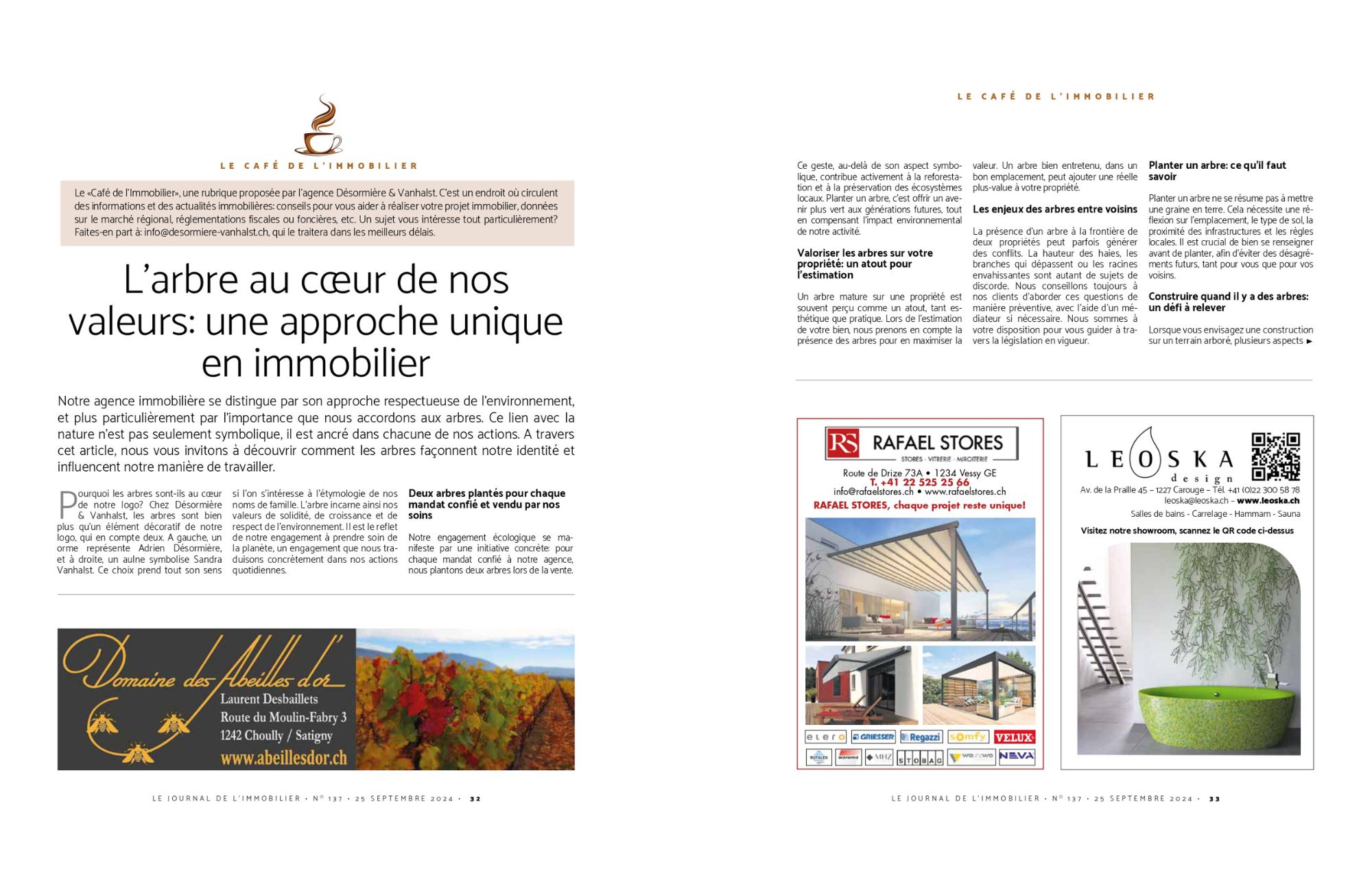 Chronique "Le Café de l'Immobilier" de Désormière et Vanhalst publiée dans Le Journal de l'Immobilier